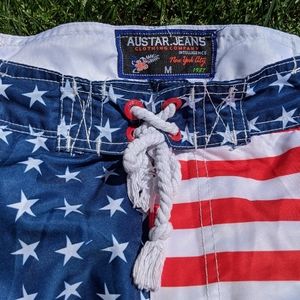 Men's Patriotic Swim Shorts Sz. M